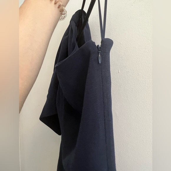 Dress The Population Tiffany One Shoulder Midi Dress in Midnight Blue - S - Picture 6 of 9